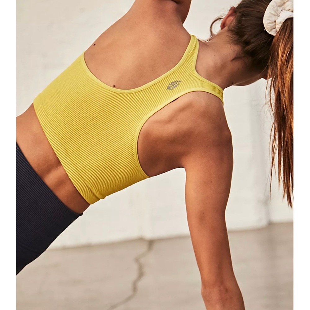 FP Movement by Free People Free Throw Crop Tank in Sparkling Citrus Size M NWT